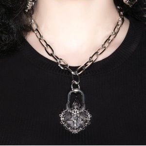 Unsacred heart chain necklace